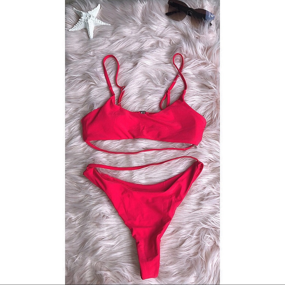 Red Thong Bikini